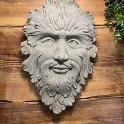 stone Garden Tree Man Green Wall Plaque Hanging Ornament - thumbnail 2