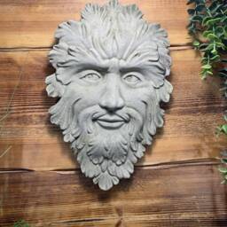 stone Garden Tree Man Green Wall Plaque Hanging Ornament - thumbnail 3