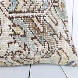 Vintage Turkish Kilim Pillow Cover Bohemian Decor - 16x16 - thumbnail 2