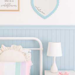 Personalized Heart Shape Acrylic Mirror Custom Name, Pastel Colours Scalloped Edge With 30cm - thumbnail 2