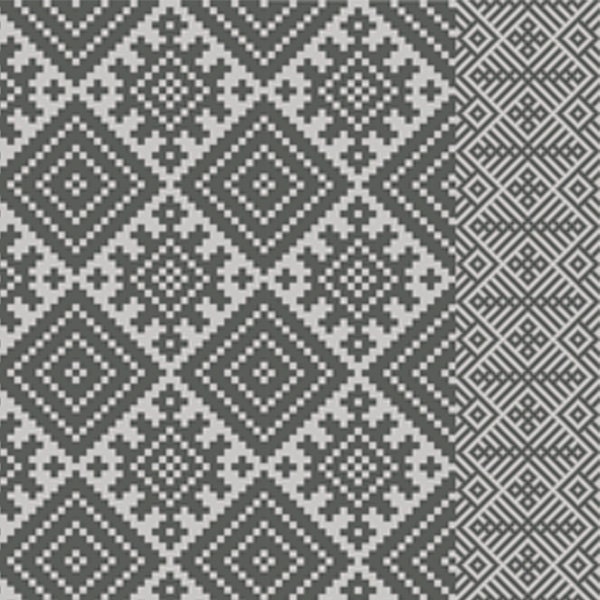 Kilim Rug, Kilim Pattern, Boho Style, Boho Decor, Decorative PVC, Vinyl Mat, Linoleum Rug - Gray- K-411 - image 1
