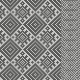 Kilim Rug, Kilim Pattern, Boho Style, Boho Decor, Decorative PVC, Vinyl Mat, Linoleum Rug - Gray- K-411