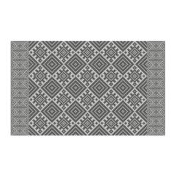 Kilim Rug, Kilim Pattern, Boho Style, Boho Decor, Decorative PVC, Vinyl Mat, Linoleum Rug - Gray- K-411 - thumbnail 2