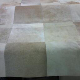 "Patchwork Cowhide Rug, Squares 12"" X 12" - thumbnail 2