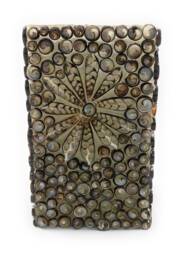 Wind Light Handmade in Spain-Fracture Solid Fiberlascubus With Shells Snail Shape - Color Black