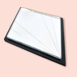 Art Deco Diamond Mirror Custom Color Frame, Bespoke Shapes - thumbnail 2