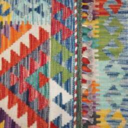Classic Rug, Handmade Artisan Afghan Turkish Scandinavian Navajo Bohemian Wool Flatweave Multicolour Kilim Rug 157x97 cm - thumbnail 3