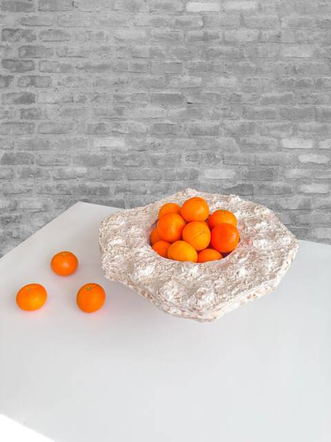 Eco-Friendly Art - Ocean Coral Clay Bowl With A Unique Twist A Handcrafted Candle Holder Inspired By Ocean Coral - image 1