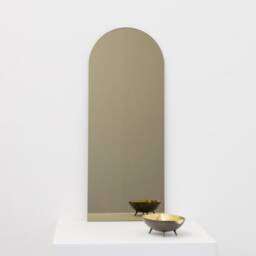 Arcus??? Arch Shaped Bronze Tinted Frameless Contemporary Mirror, Xl - thumbnail 3