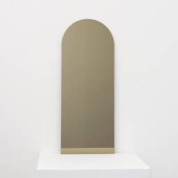 Arcus??? Arch Shaped Bronze Tinted Frameless Contemporary Mirror, Xl - thumbnail 1