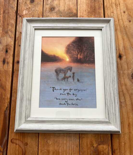 Framed Print From Always Remember - The Boy Mole Fox, Horse & The Storm By Charlie Mackesy