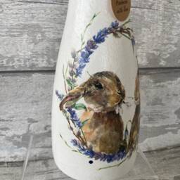 Rabbit Vase & Light Up Bottle Set, Gifts, Mother's Day Gifts , Xmas Easter Bunny, Bunny Hare - thumbnail 3