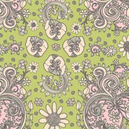 Floral Tapestry Wall Hanging Green Bird Art Tapestries Floral Cottage Chic Shabby - thumbnail 2