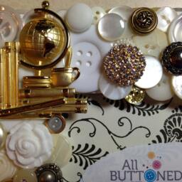 Custom Graduation 2015 Button Frame in White Silver & Gold ~ Gift Personalized Customized For 4x6 Photo - thumbnail 2