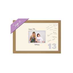 13Th Photo Frame Word Birthday Special Gift 7x5Sign-648D By Photos in A Word - thumbnail 1