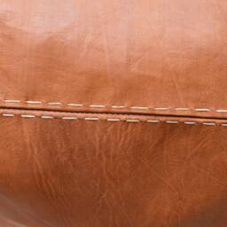 Moroccan, Leather Pouf Ottoman Large Tan Handmade Footstool Outdoor Furniture Leather Decorative Pillows - thumbnail 3