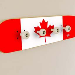 Canada Flag Wall Art Skateboard Decoration & Furniture - thumbnail 2