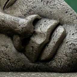 Concrete Abstract Face Sculpture Handmade Statue Stone Garden Figurine Outdoor Modern Ornament Cement Art Lover Gift - thumbnail 3