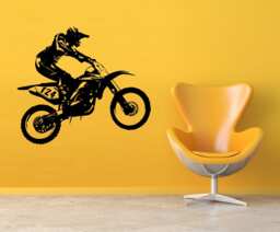 Dirt Bike Decals, Mountain Wall Stickers, Party Decorations & Stickers - Decor Living Room - thumbnail 1