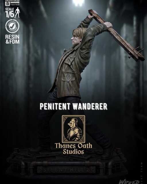 Penitent Wanderer - Psychological Horror Silent City James Sunderland Resin Figure 16K - image 1