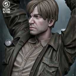 Penitent Wanderer - Psychological Horror Silent City James Sunderland Resin Figure 16K - thumbnail 3