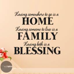 Home Family Blessing Vinyl Wall Decal Sticker - thumbnail 1