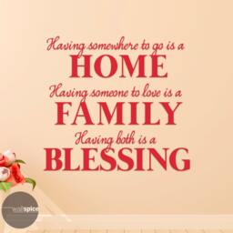 Home Family Blessing Vinyl Wall Decal Sticker - thumbnail 2