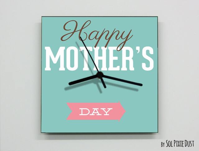 Mother's Day Wall Clock - Happy - image 1