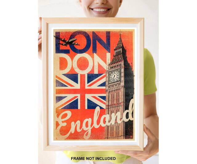 Reprint Of A Vintage Travel Poster To London England - image 1