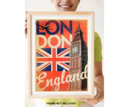Reprint Of A Vintage Travel Poster To London England - thumbnail 1