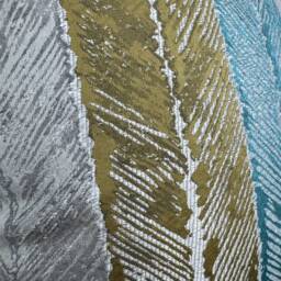 Modern Striped Sofa Cushion Cover, Accent Modern Decorative Pillow Cover For Or Bed, Designer Harlequin Fabric, Walcha - thumbnail 2
