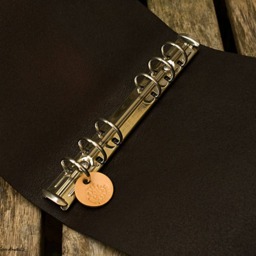 Personal Size Dark Brown Leather 6 Ring Binder, Filofax Compatible Organizer, Travel Planner, Small Ringbinder, Free Personalisation - thumbnail 3