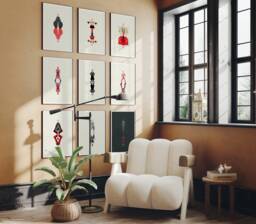 David Bowie Inspired Art Prints, The Cat With Nine Lives, Gallery Wall Housewarming Gifts, Gifts For Fans, Him - thumbnail 1