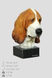 Basset Hound, Dog Marble Statue, Painted, Limited Edition, Make Your Own Artdog