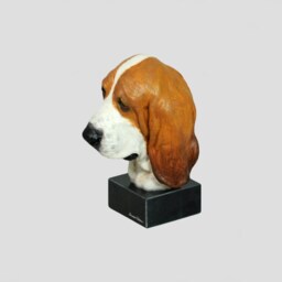 Basset Hound, Dog Marble Statue, Painted, Limited Edition, Make Your Own Artdog - thumbnail 3