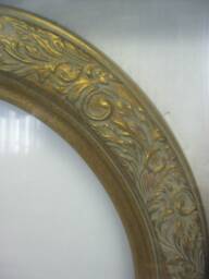 "Vintage Gold Leaf Ornate Hand Finish Galery Oval Picture Frame 16x20 Moulding 2 1/2 "