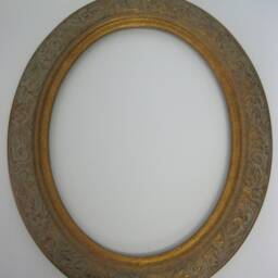 "Vintage Gold Leaf Ornate Hand Finish Galery Oval Picture Frame 16x20 Moulding 2 1/2 " - thumbnail 2