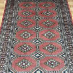 4x6 Pink Color Bokhara Rug - 1.20x1.85 Bedroom Luxury Area Turkish Fine Quality Afghan - thumbnail 3