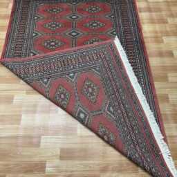 4x6 Pink Color Bokhara Rug - 1.20x1.85 Bedroom Luxury Area Turkish Fine Quality Afghan - thumbnail 4