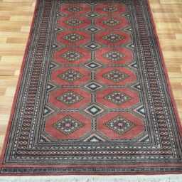 4x6 Pink Color Bokhara Rug - 1.20x1.85 Bedroom Luxury Area Turkish Fine Quality Afghan - thumbnail 2