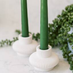 Lantern Modern Concrete Taper Candle Holder - thumbnail 2