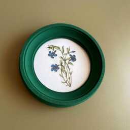 Green Wooden Frame, Round Frame, Circular Frame, Wall Circular Frame, Vintage Frame, Natural Picture Frames - thumbnail 3