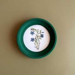 Green Wooden Frame, Round Frame, Circular Frame, Wall Circular Frame, Vintage Frame, Natural Picture Frames - thumbnail 2