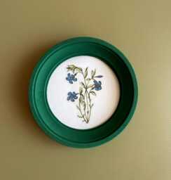 Green Wooden Frame, Round Frame, Circular Frame, Wall Circular Frame, Vintage Frame, Natural Picture Frames