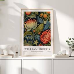William Morris Print, Art, Exhibition Poster, Botanical Gifts, Floral Decor, Art Wall - thumbnail 1