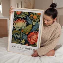 William Morris Print, Art, Exhibition Poster, Botanical Gifts, Floral Decor, Art Wall - thumbnail 2