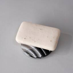 Brutalist Simple Soap Dish - Handmade, Stoneware - thumbnail 2