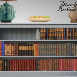 Wide, Painted 3Ft X 5Ft Low Bookcase, Adjustable Wide Handcrafted Display Bookshelves, Hallway Storage Shelving in Grey Or White - thumbnail 2