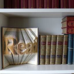 Best Selling Items - Art Folds Gifts For Book Lovers Folded Book Sculpture Read Altered Origami Unique Paper Art - thumbnail 3