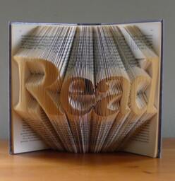 Best Selling Items - Art Folds Gifts For Book Lovers Folded Book Sculpture Read Altered Origami Unique Paper Art - thumbnail 1